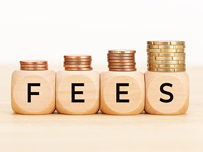 Coins on top of Wooden Dices