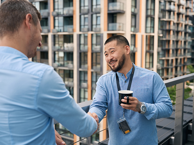 Person Shaking Hands