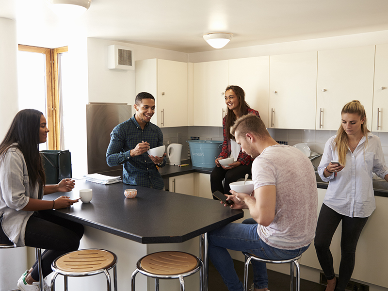 People Gathering in the Kitchen