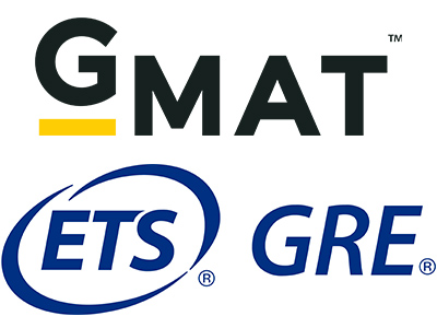 GMAT and GRE logos
