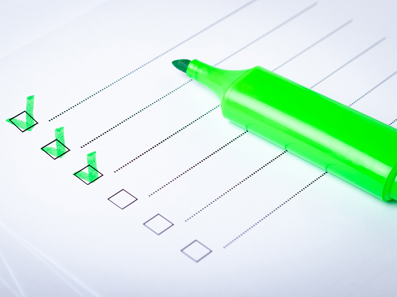 Checklists for Newly Admitted Students